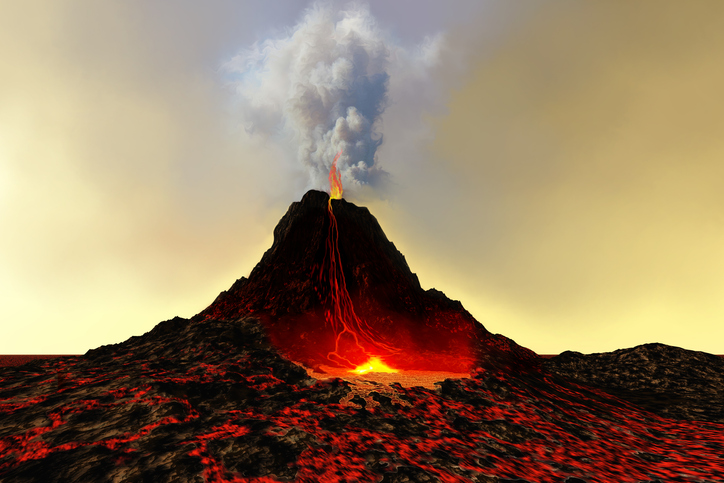 【心理テスト】火山が噴火……火山の勢いは？