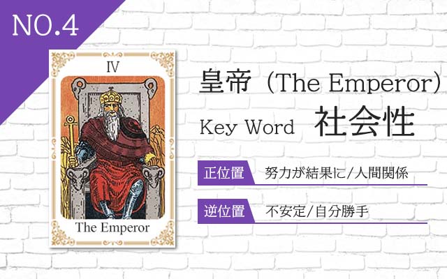 タロット占い｜皇帝≪The Emperor≫の意味＆正位置・逆位置を徹底解説！