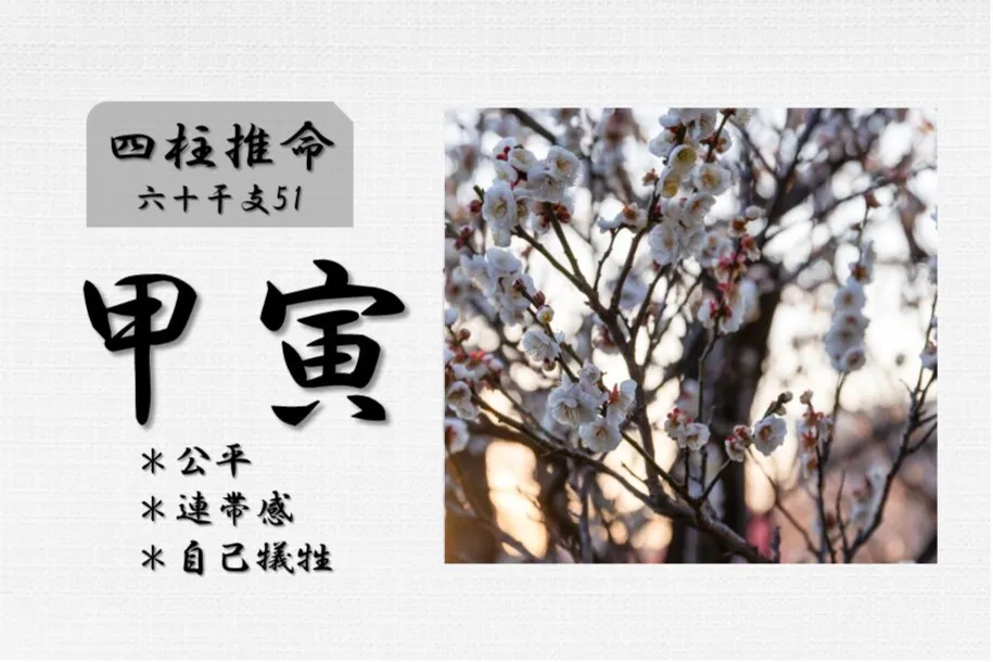 四柱推命「甲寅(きのえとら)」の特徴・性格・運勢・相性・有名人