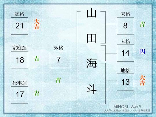 総格21画例