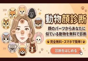 動物顔診断｜顔のパーツからあなたに似ている動物を無料で診断